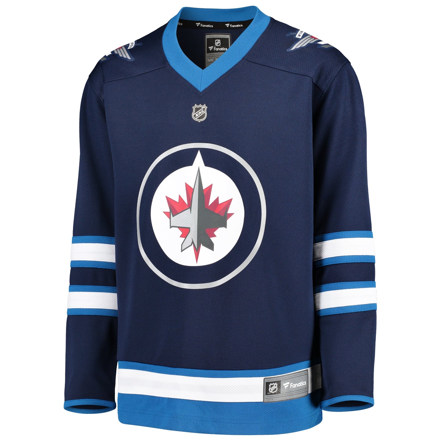 Winnipeg Jets Fanatics Branded Youth Home Replica Blank Jersey - Blue