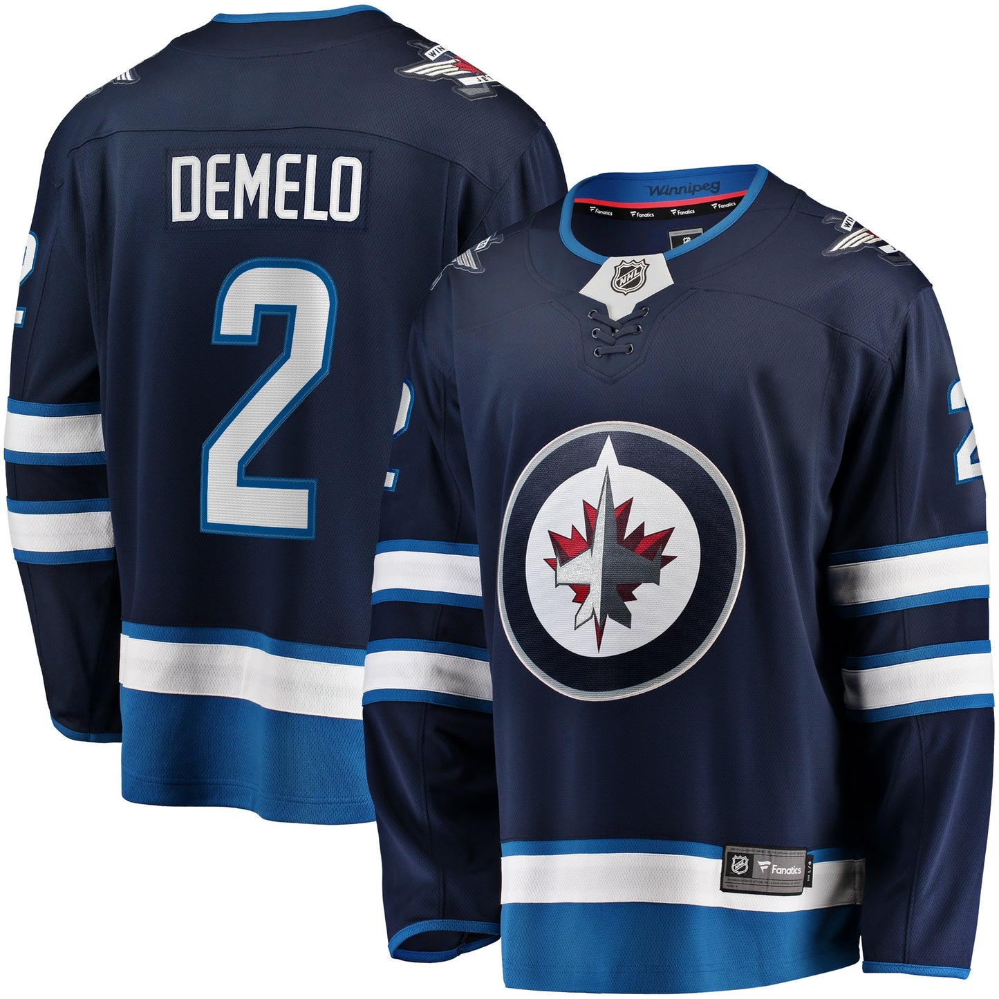 Dylan DeMelo Winnipeg Jets Fanatics Branded Breakaway Player Jersey - Navy